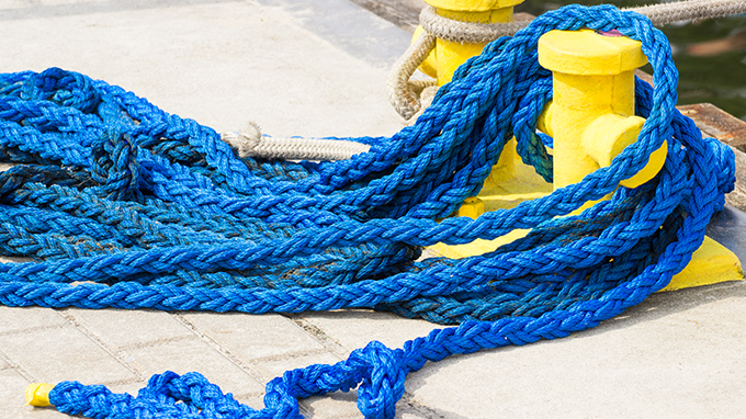 How to take measures to prevent electric shock in marine ropes?
